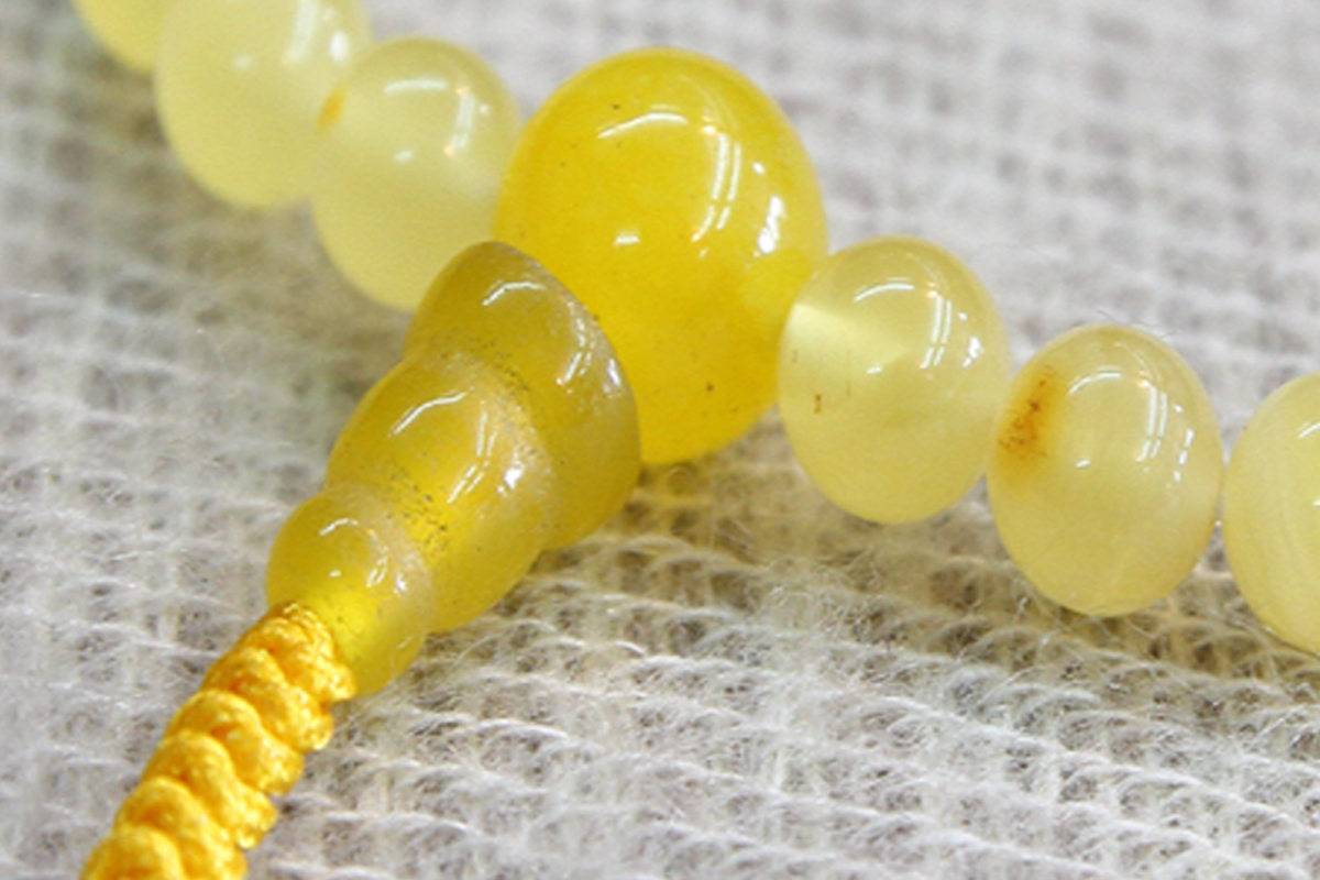 Prosperity Amber Wrist Mala