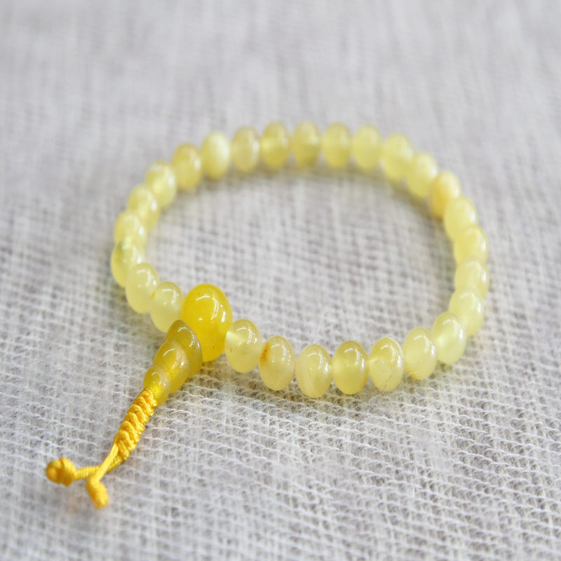 Prosperity Amber Wrist Mala