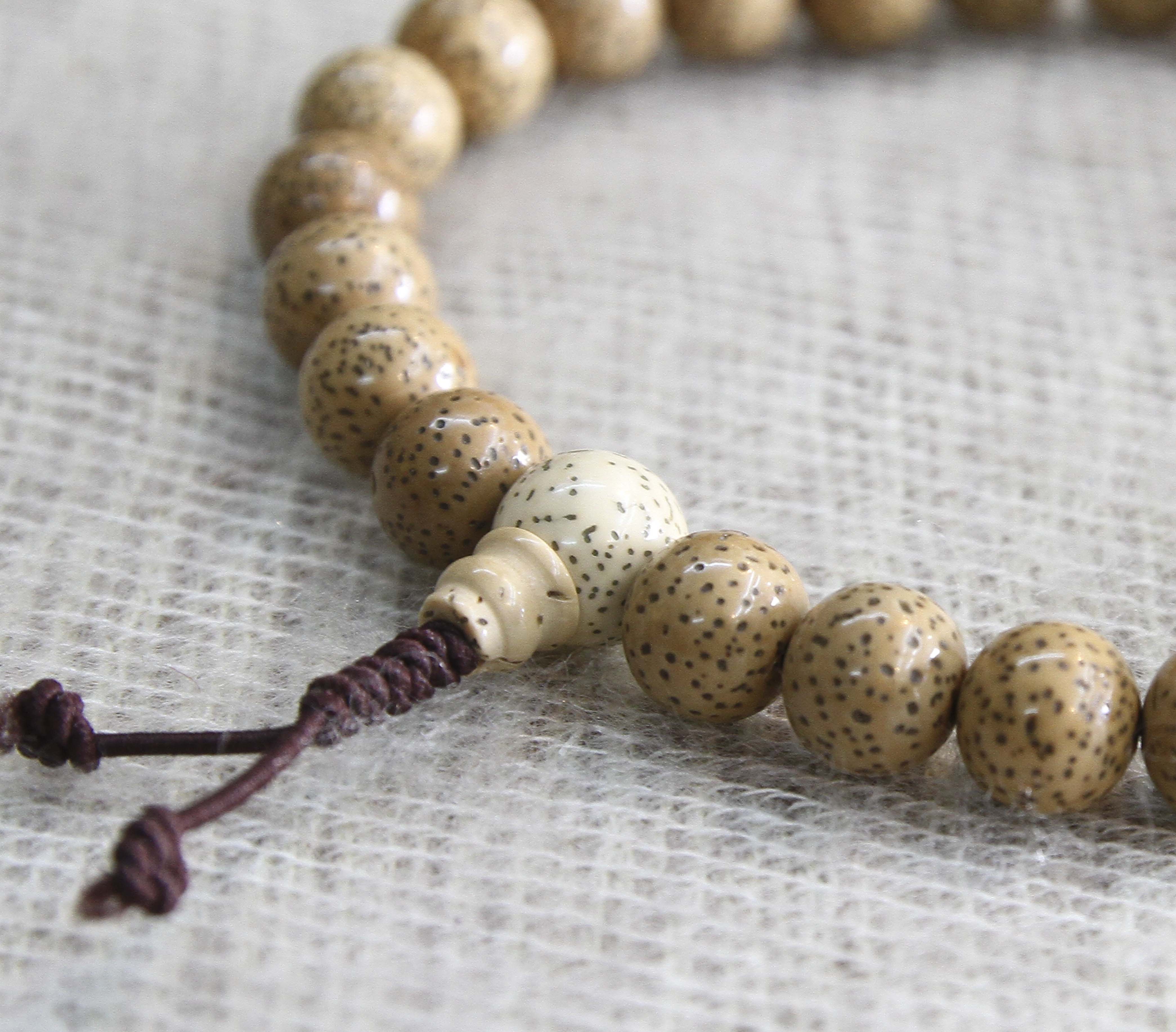 Enlightenment Lotus Seed Wrist Mala