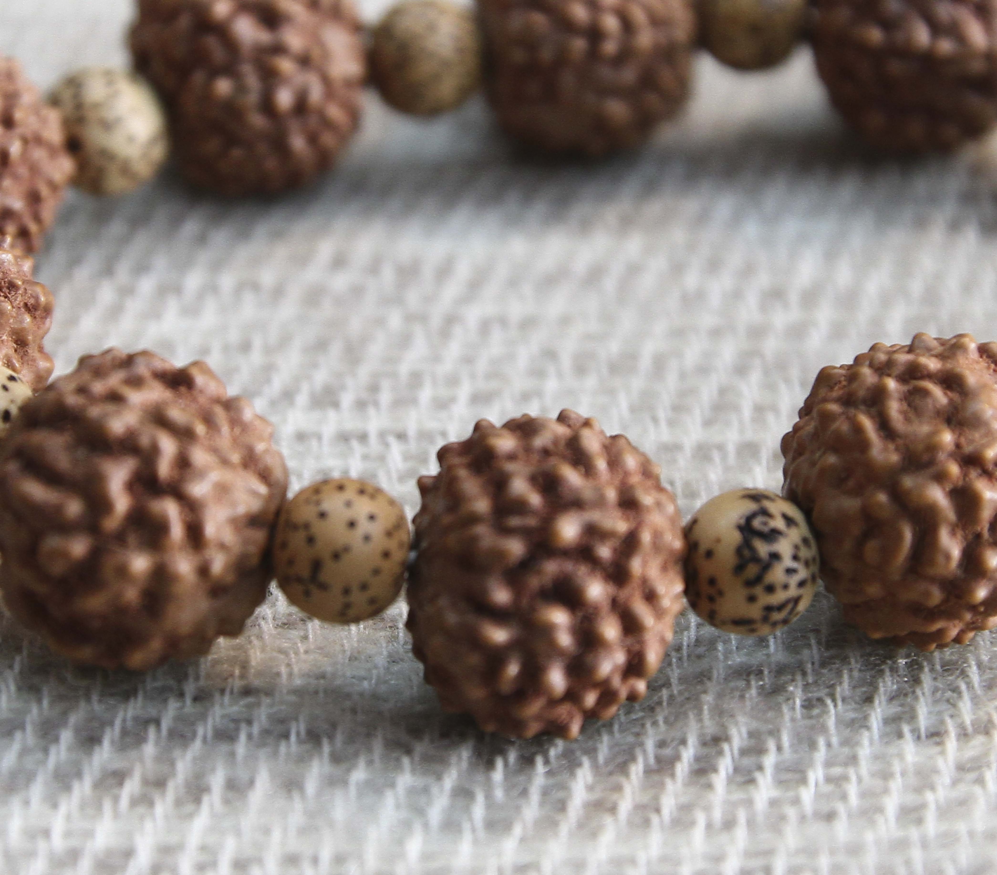 Uplifting Rudraksha with Lotus Bracelet