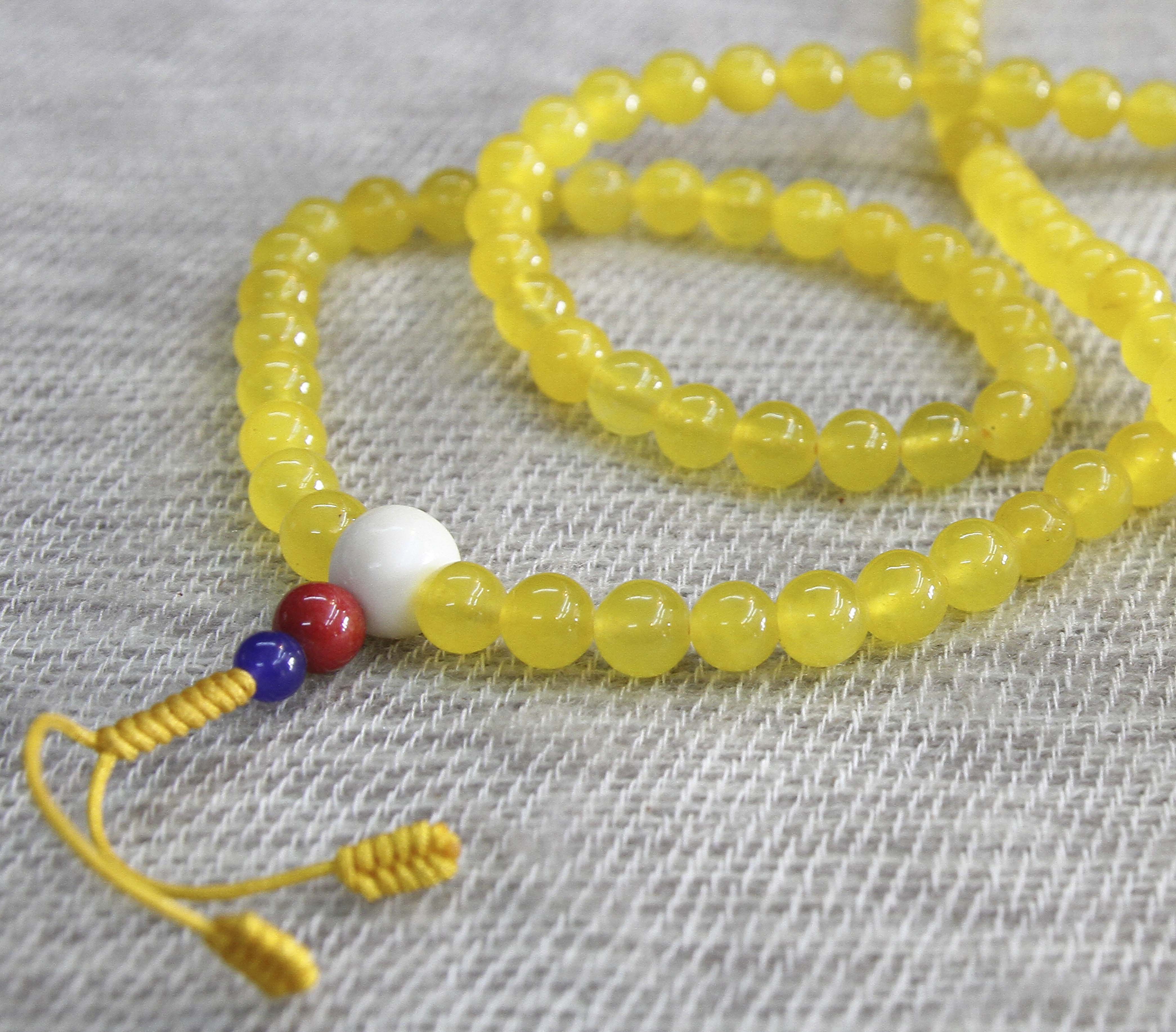 Powerful Yellow Jade Mala